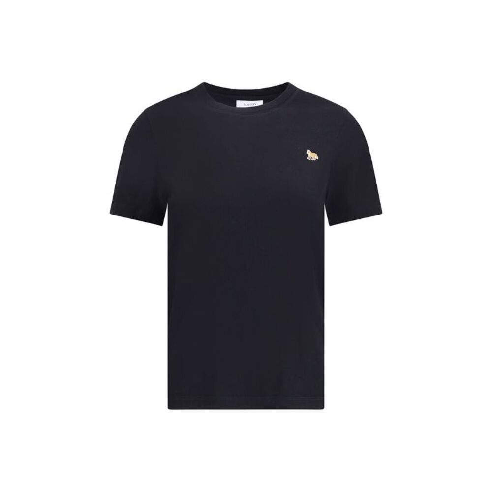 Maison Kitsuné Black Cotton Women's T-Shirt